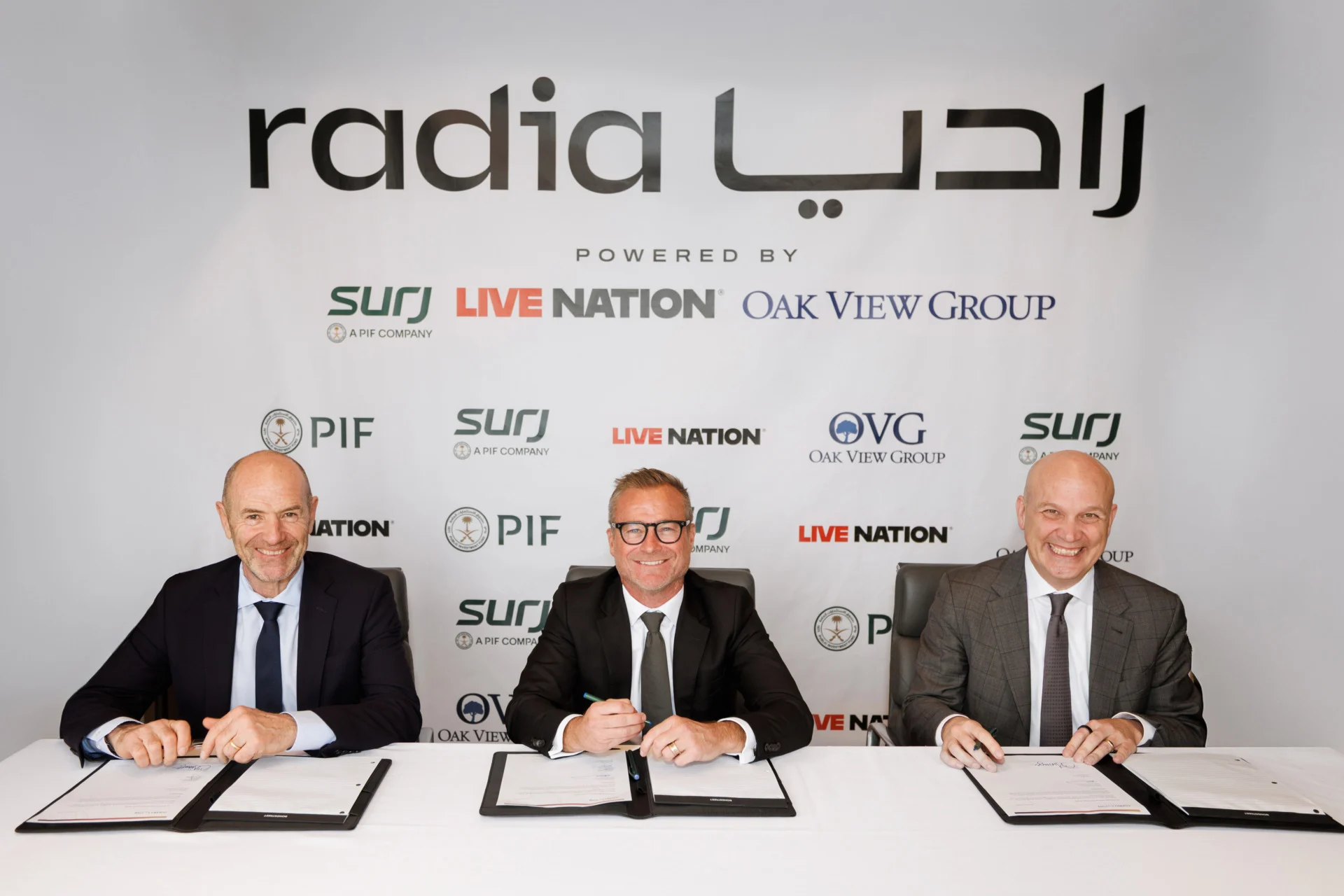 Live Nation, OVG and Saudi Arabia's SURJ Launch radia to Build Out Middle East Sports and Entertainment Venues
