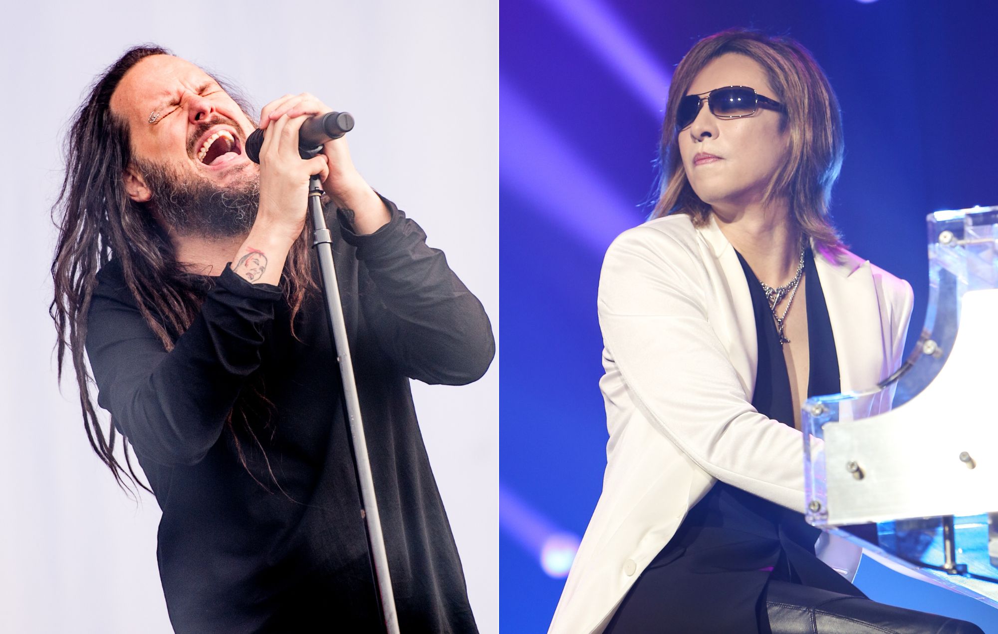 Korn's Jonathan Davis Joins Yoshiki in LA for Orchestral 'Freak On A Leash'