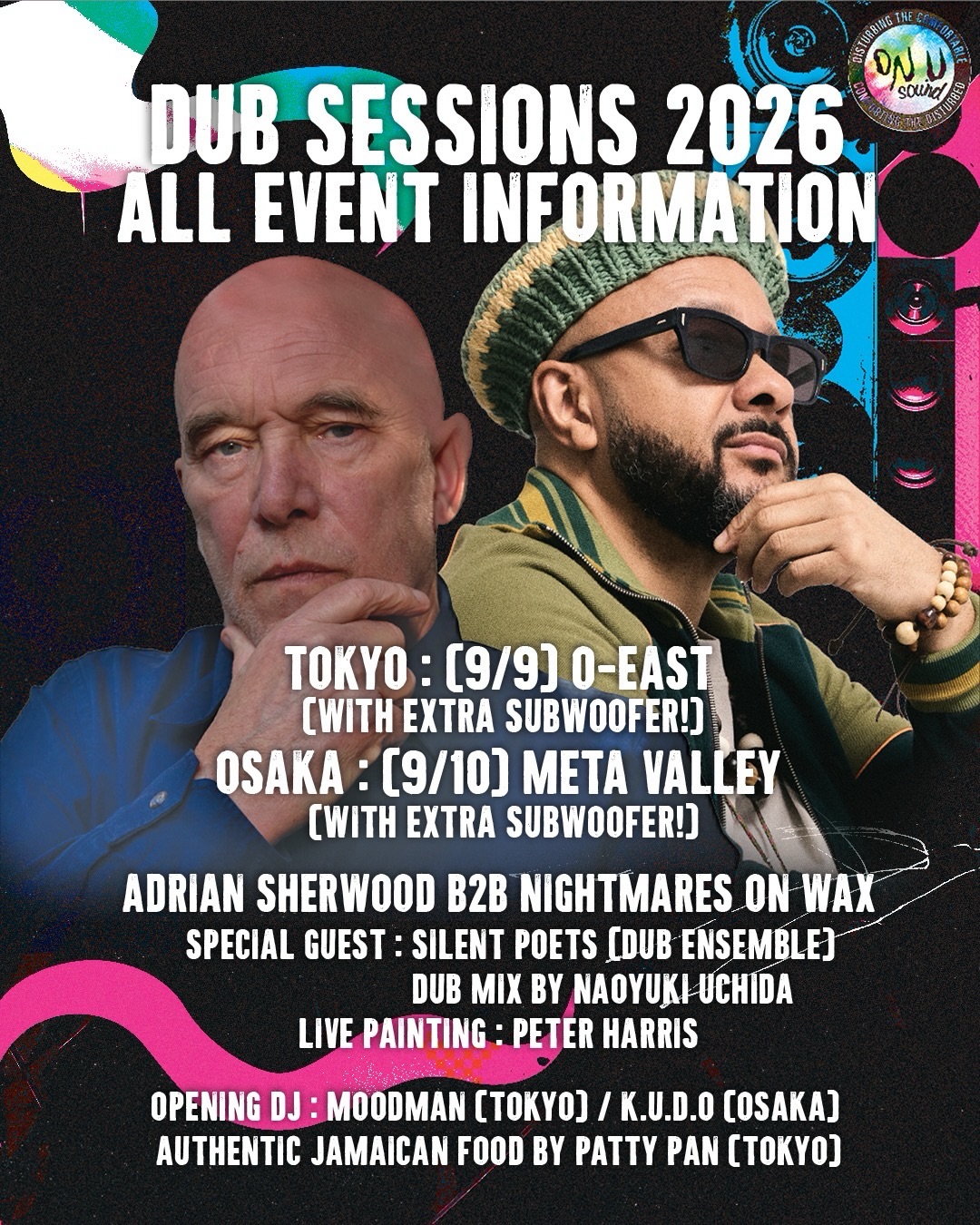 Adrian Sherwood's DUB SESSIONS 2026 Reveals Full Tokyo, Osaka Lineups