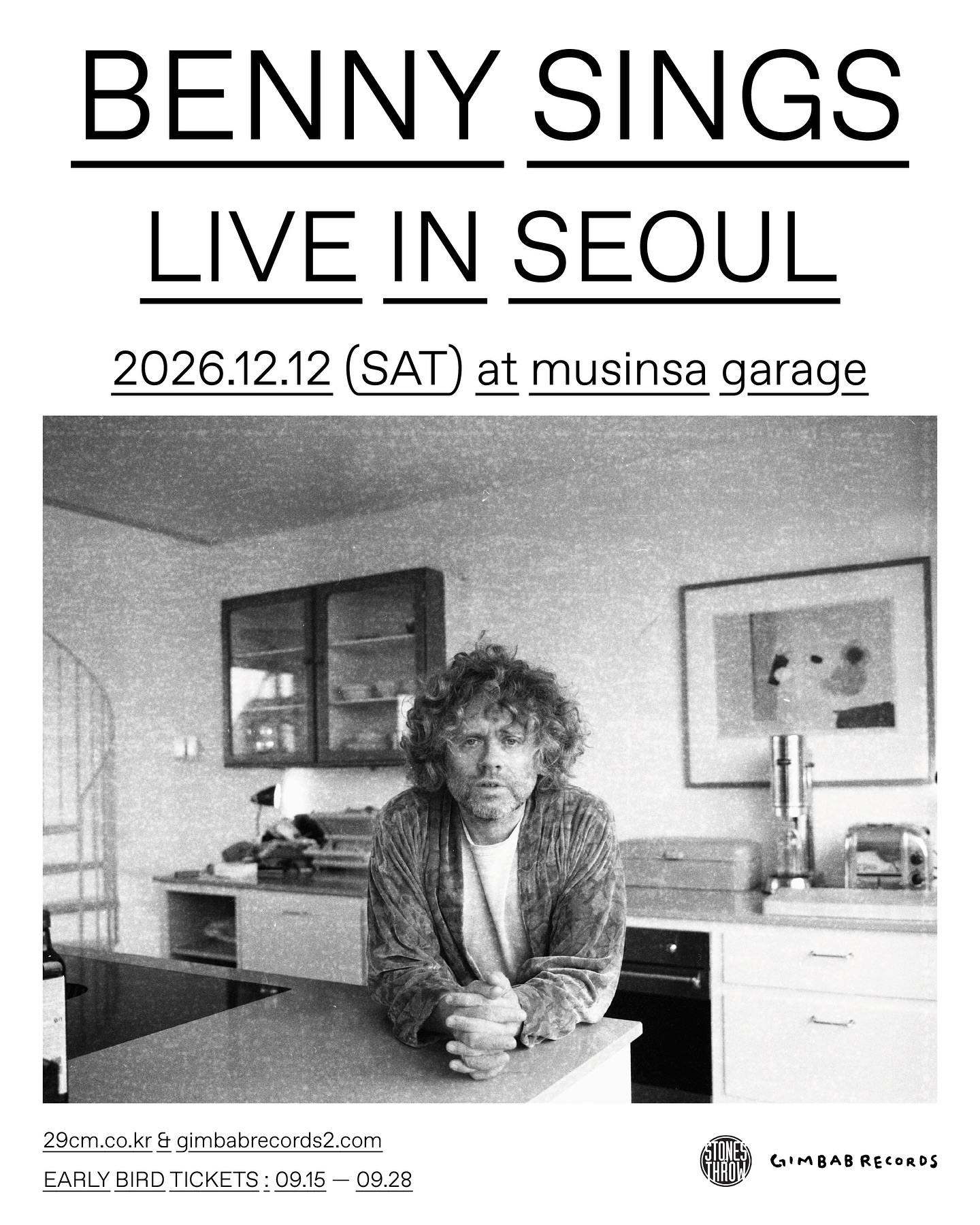 Benny Sings、12月12日にソウル公演 早期割引チケットは9月15日発売