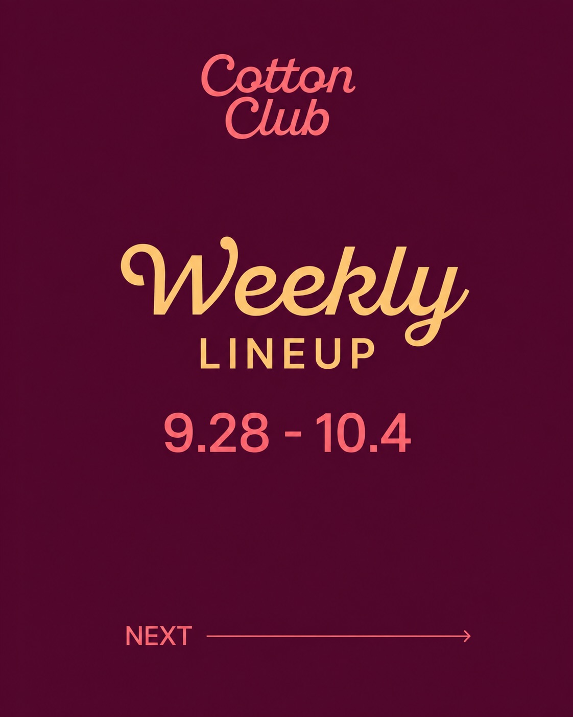 Seoul's Cotton Club Announces Nightly Jazz Lineup for Sept. 28–Oct. 4